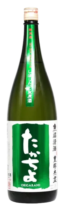 たかちよ 緑ラベル 扁平精米無調整生原酒